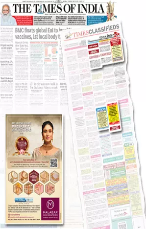 Dainik Kashmir Times tearsheet proof